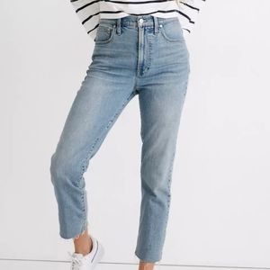 Madewell The Perfect Vintage Jean Raw Hem Ankle W 28 NA918